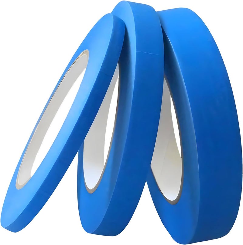 DOAY Blue Painters Tape 1/4" 1/2" 3/4" x 60 Yard - Multi Size Pack - Multi Surface Use - 3 Rolls - Image 1